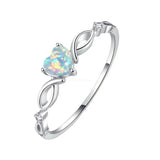 Fashion Love Zircon Ring with  Colorful Style Elegant