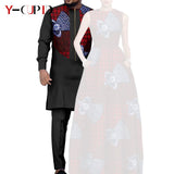 African Dresses for Matching Couple Outfits for Party Vestidos Y23C067