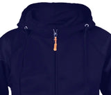 Men's Fashionable Solid Color Multi Pocket Zipper Hoodie
