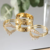 3pcs Elegant Stacking Rings