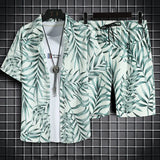2 Pcs Casual Quick Dry Beach Suit For Men