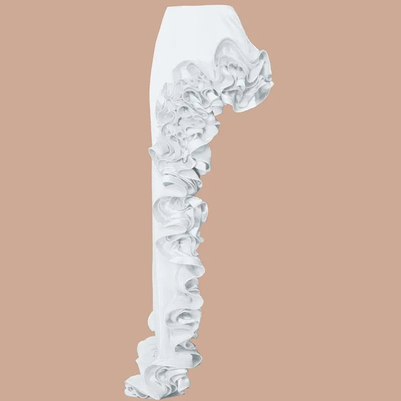 Women Ruffle Splice Bikini With Skirt