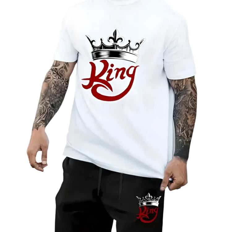 King Crown Printed Shorts Sets