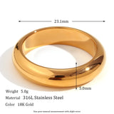 Stainless Steel 18K Gold