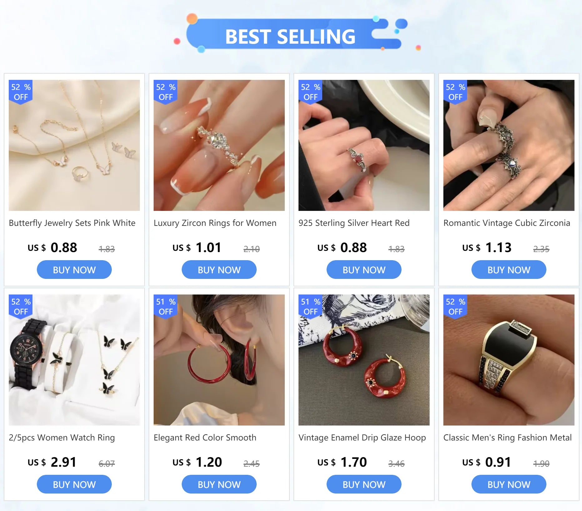 Classic Men's Ring Fashion Metal Gold