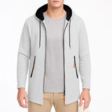 Men Zipper Long Sleeve Casual Hoodie