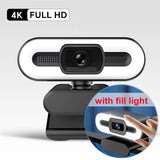 4K Webcam Video Camera 2K Autofocus Streaming Web Cam With Microphone Full HD 1080P Webcams for PC/Computer/Laptop