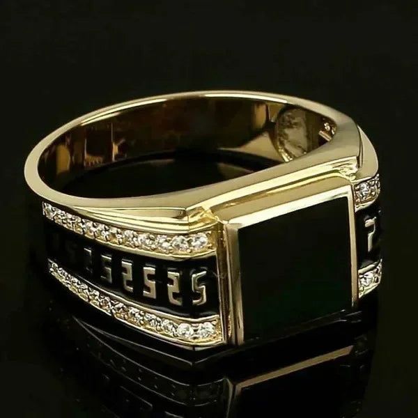 Classic Men's Ring Fashion Metal Gold