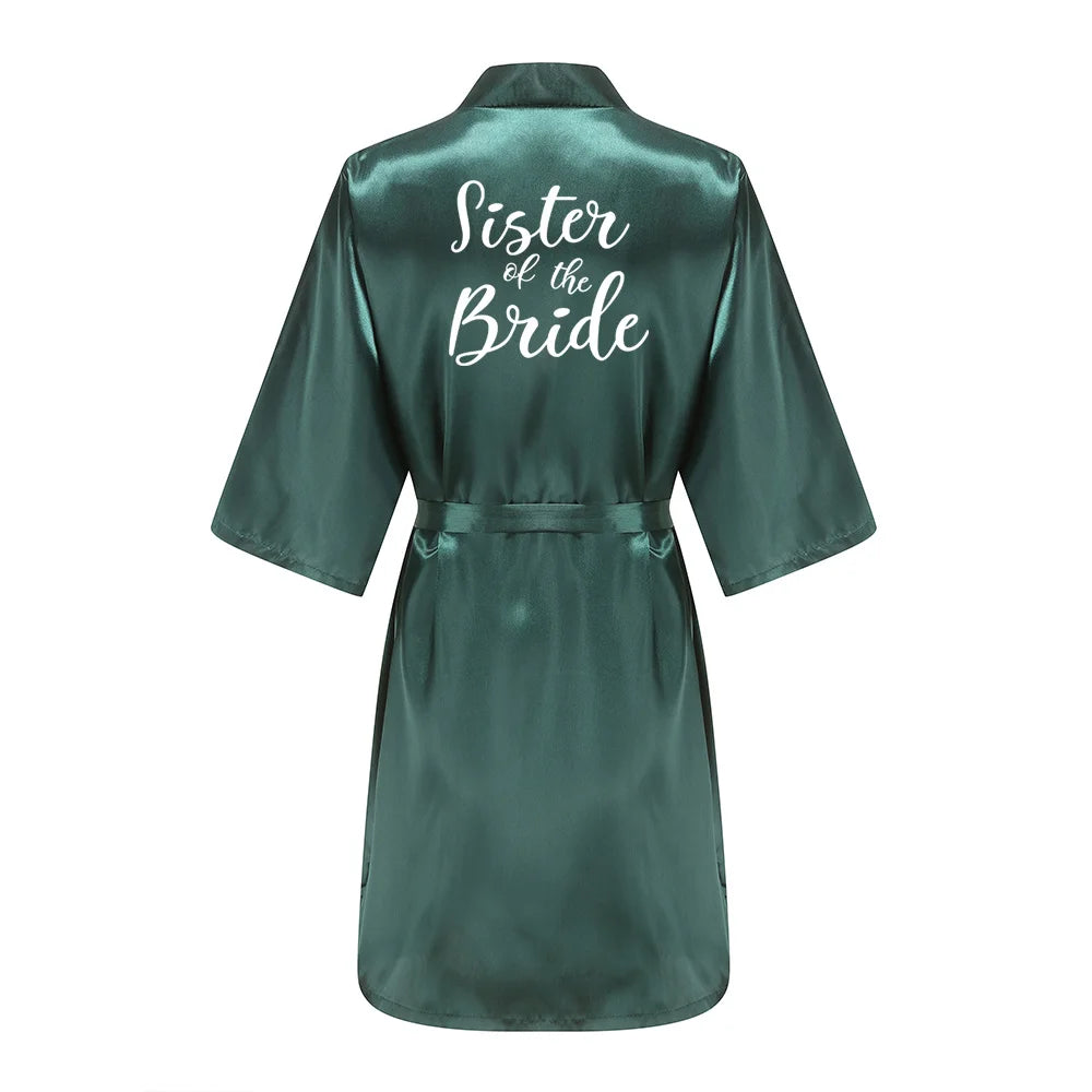 Sexy Women Bridesmaid Printed Robes