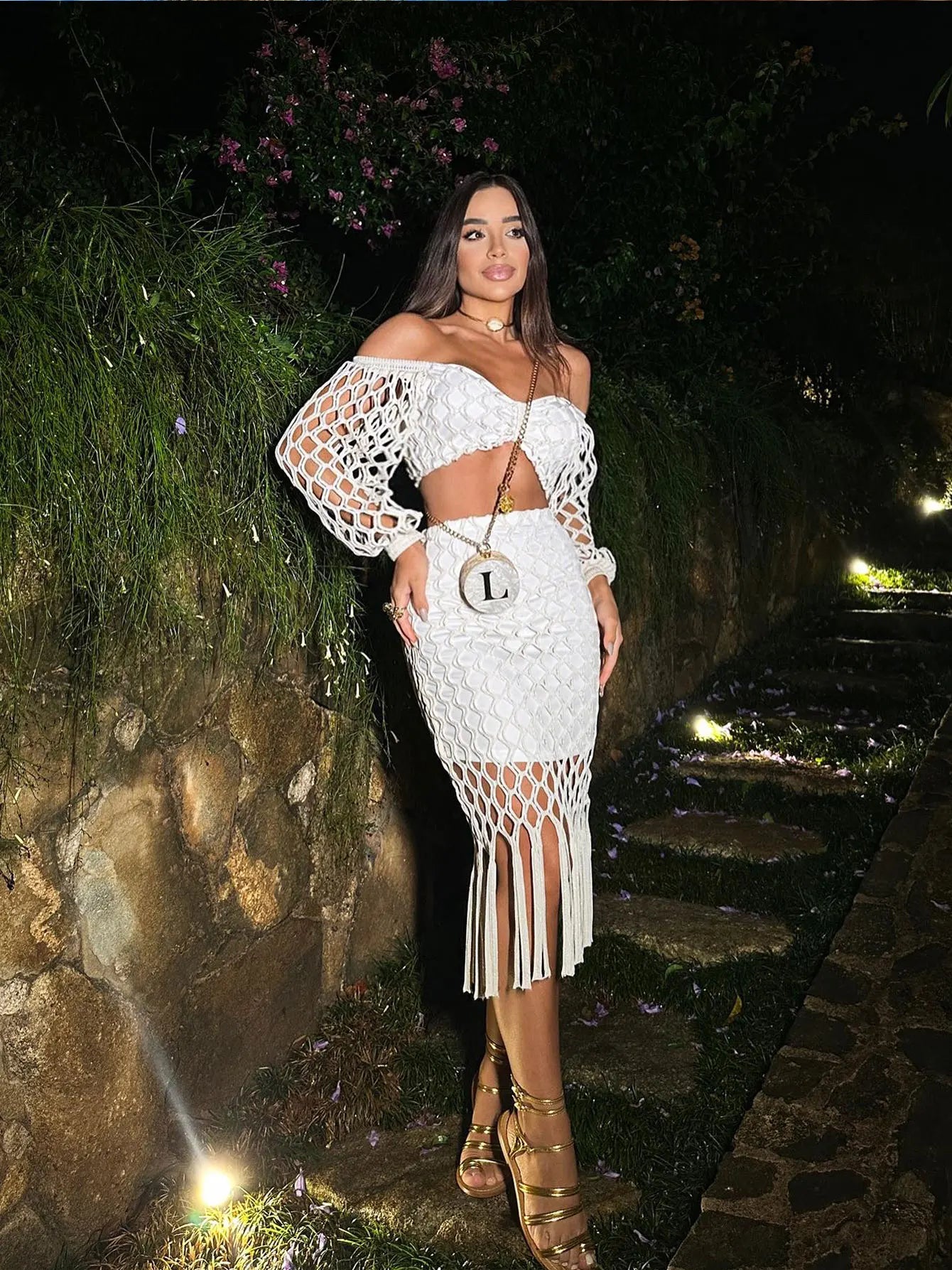 Women Geometry Printed Beach Cover Up