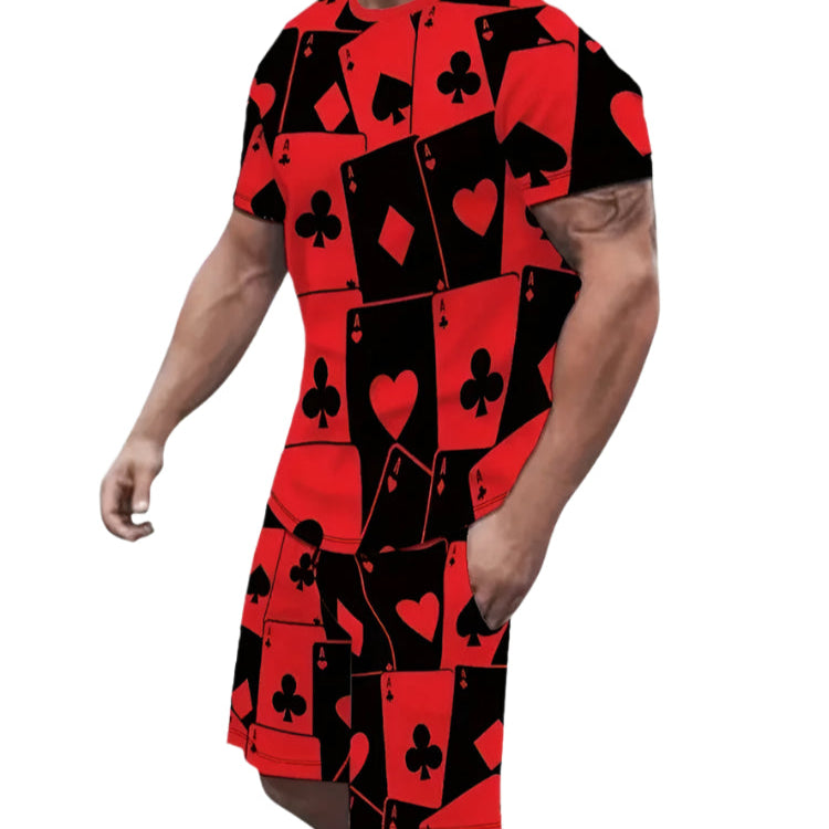 Men's Court Cards Shorts Set