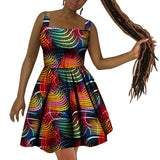 Africa Dress for Women African Wax Print Dresses Dashiki Plus Size Africa Style Clothing for Women  Dress WY10342