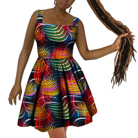 Africa Dress for Women African Wax Print Dresses Dashiki Plus Size Africa Style Clothing for Women  Dress WY10342