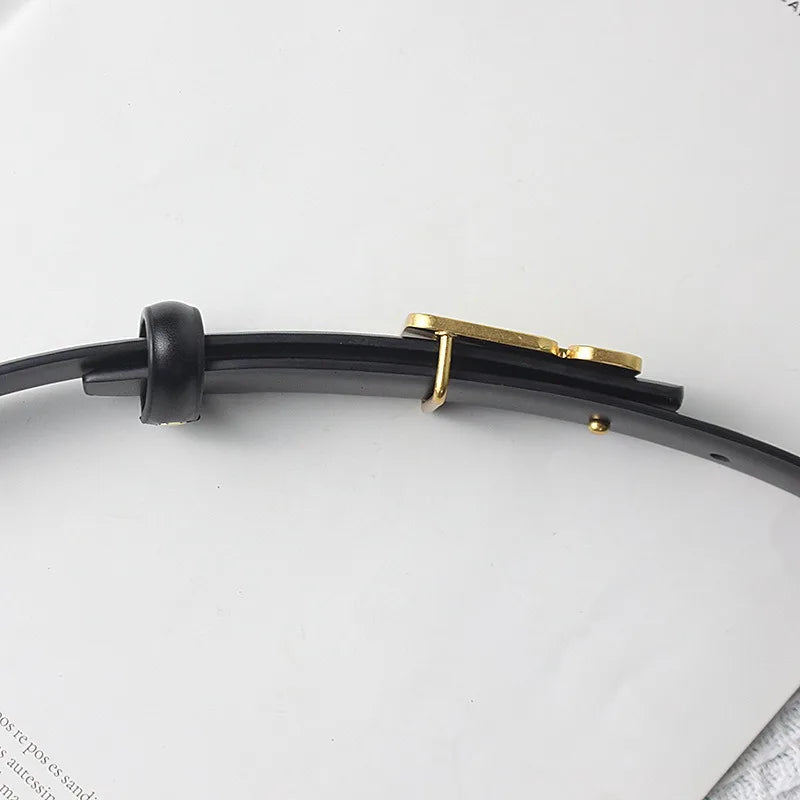 Women's Belt Brand High Quality Fashion Belt Metal Buckle Girls jeans Dress Accessories A Fancy Gift From A Friend