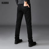 Soft Stretch Black Biker Denim Pants