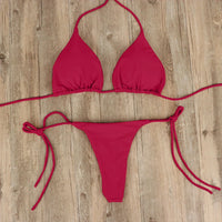 Brazilian Swimsuit Bra Thong Two Pieces Suit