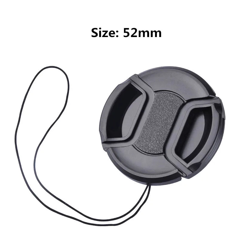 Camera Lens Cap High-quality 40.5mm 49mm 52mm 55mm 58mm 62mm 67mm 72mm 77mm 82mm Snap on Front Lens Cap for Camera