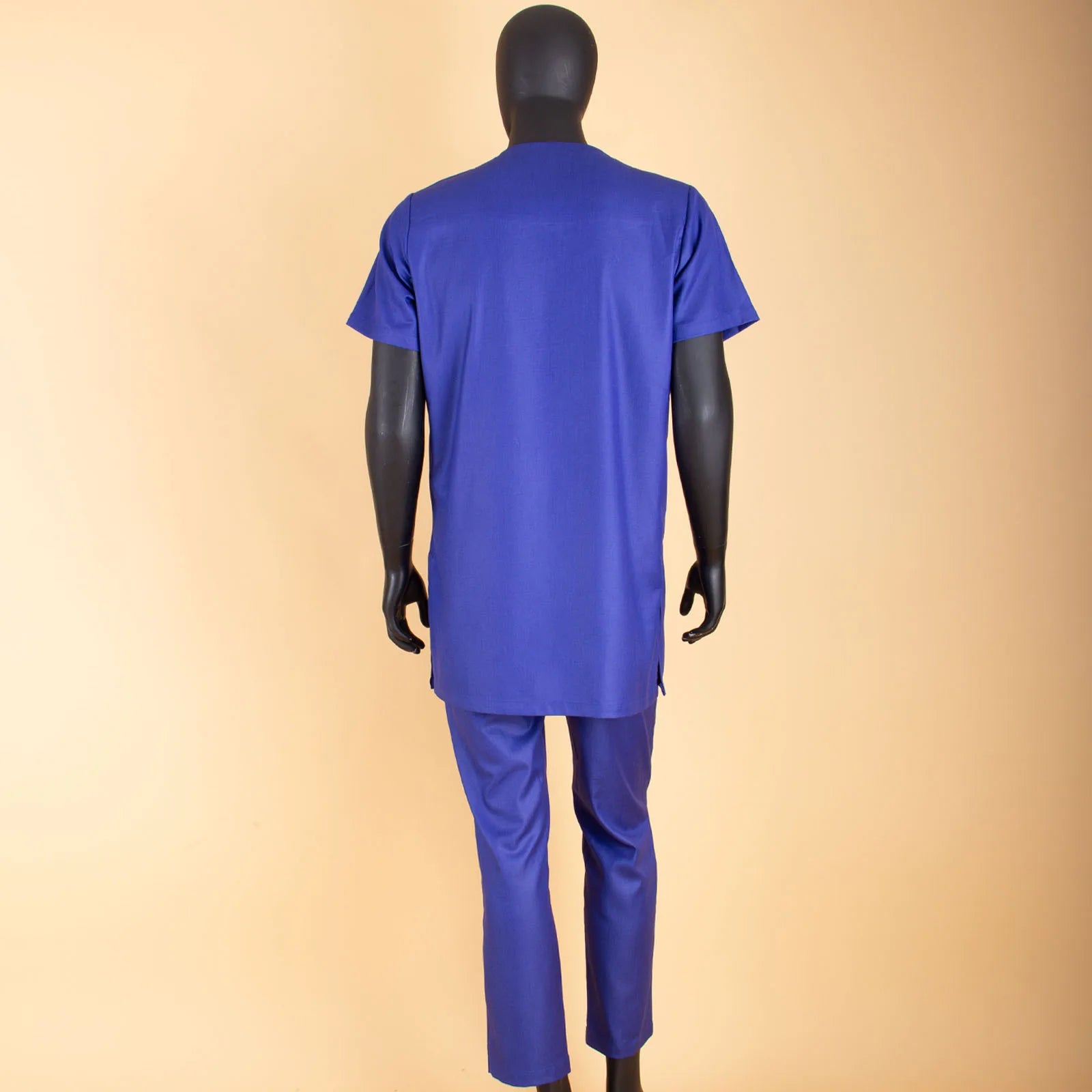 African Clothes for Men Agbada , Shirts, Pants, and  Hats 4 Piece Set - A2216013