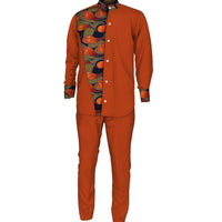 African Couple dress Top and Pants Suits - Wyq1093
