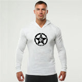 Mens Long Sleeve Bodybuilding T-Shirt