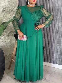 African Dresses For Women Long Sleeve Chiffon Maxi Robe 2025 Africa Clothing Dubai Turkey Kaftan Abayas Wedding Birthday Gowns