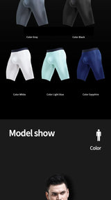 Breathable Pouch Middle Long Leg Boxers