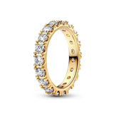 925 Sterling Silver Classic Square Heart Crown Ring