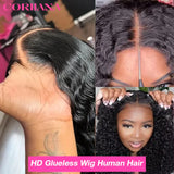 Wear And Go Deep Wave Glueless Human Hair Wig