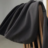 Japanese Casual Retro Unisex High Quality Solid Color Hooded Sweatshirt