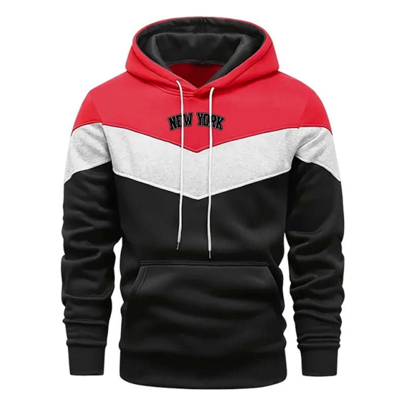 2025 Versatile Mens Tracksuit Print Casual Tricolor Sweatshirt Outdoors Sports Jogging Mens Clothing Fashion Street Hoodies Tops