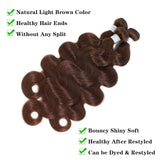Chocolate Brown Long Wave Bundles Hair Wig