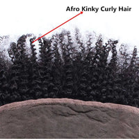 13x4 Kinky Curly Ear to Ear Lace Pre-Plucked Hairline