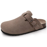 Soft Cork Crestar Genuine Suede Clogs for Women
