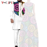 African Dresses for Matching Couple Outfits for Party Vestidos Y23C067