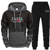 2025 New Mens Tracksuit Casual Printing Splash-ink Hooded Sweatshirts Daily Sports Jogging Mens Clothing Single Piece Tops Pants