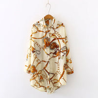 Women Vintage Button Blouse Tees