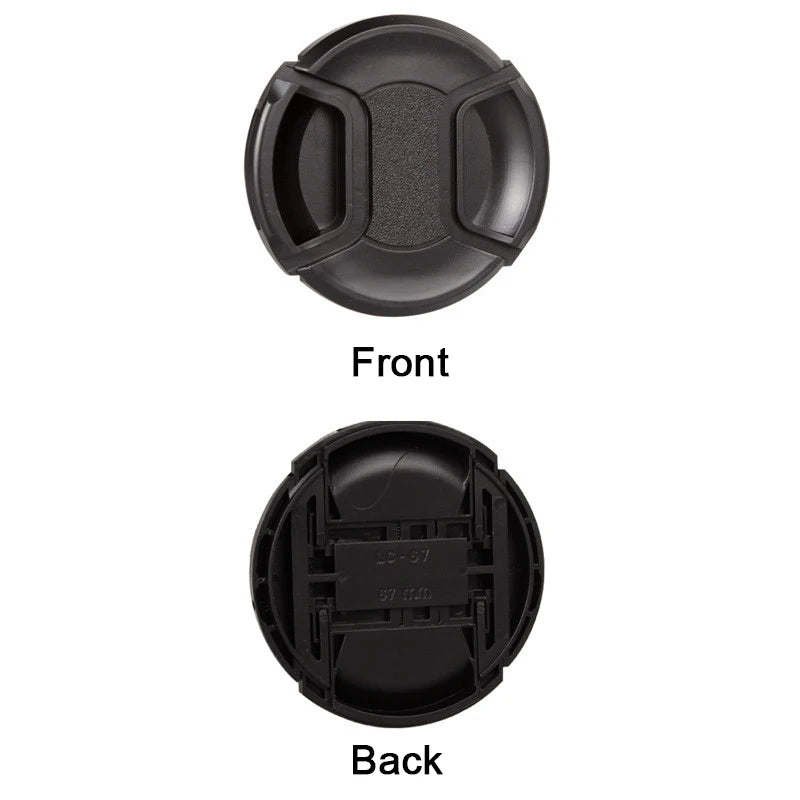 Camera Lens Cap High-quality 40.5mm 49mm 52mm 55mm 58mm 62mm 67mm 72mm 77mm 82mm Snap on Front Lens Cap for Camera