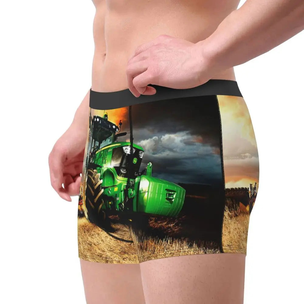 Custom Tractor Boxers Shorts Mens Briefs Underwear Fashion Underpants