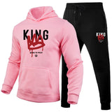 Hot Sales Mens Tracksuit Print Casual Hooded Sweatshirts 2 Pcs Set Outdoors Sports Jogging Mens Clothing Fashion Streetwear 2025