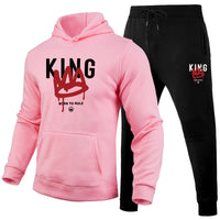 Hot Sales Mens Tracksuit Print Casual Hooded Sweatshirts 2 Pcs Set Outdoors Sports Jogging Mens Clothing Fashion Streetwear 2025