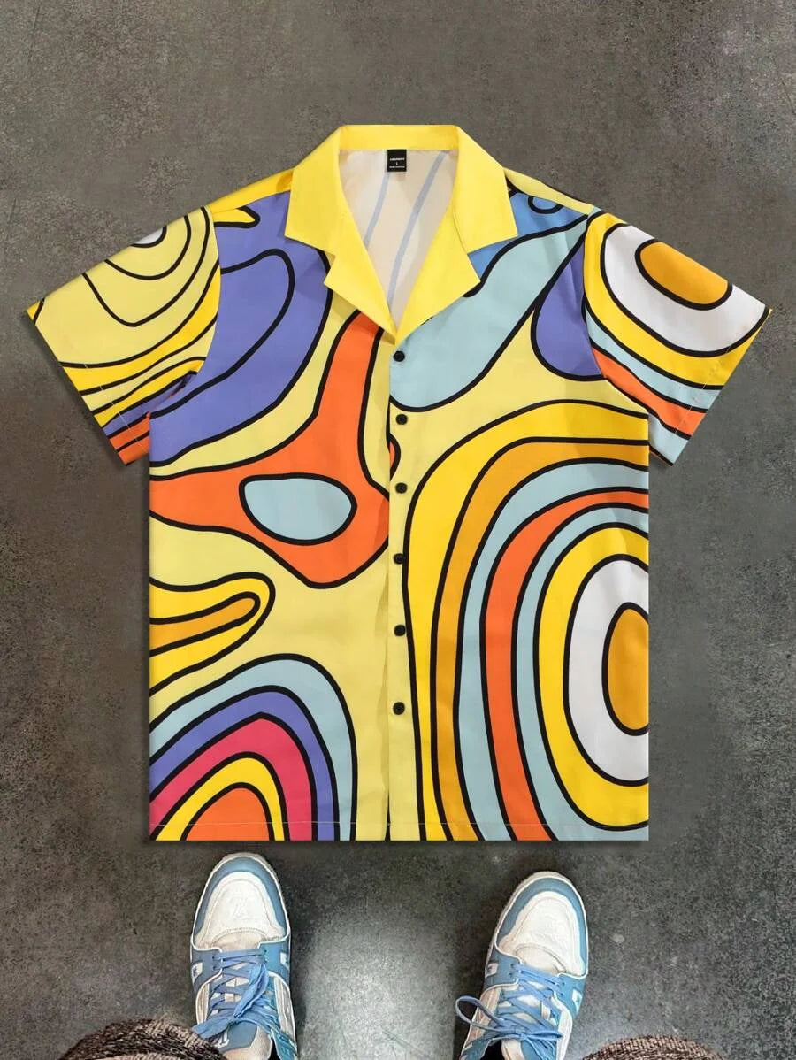 3D Printed Men's Short Sleeve Shirt