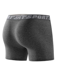 4 pieces of men's sports underwear, soft, breathable and comfortable sweatpants