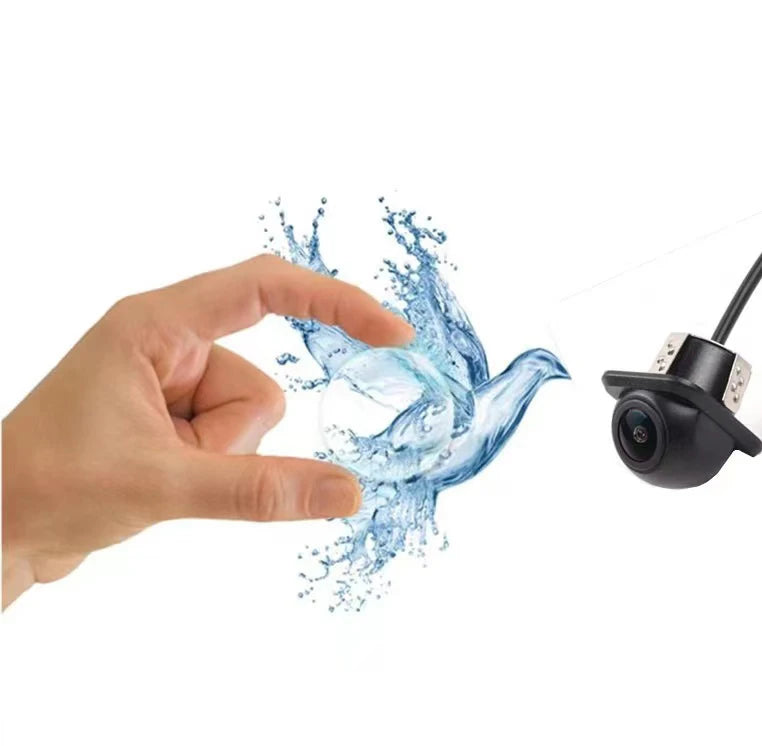 High-definition reversing camera straw hat CCD full-color night vision wide-angle car camera waterproof rear lens