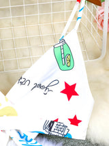 Beach Dance Suspenders Tube Top & Skirts Set