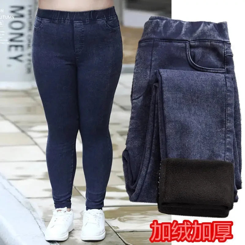 High-Waist Elasticity Velvet Warm Leggings