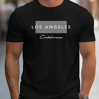 Los Angeles Graphic Printed Slim Fit Casual T-Shirt