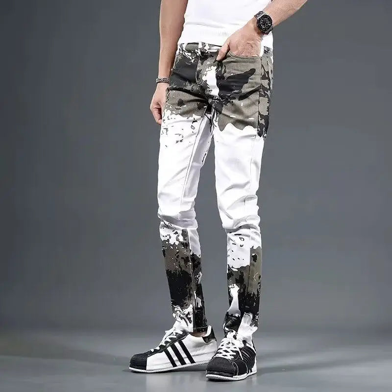 Slim Fit Man Aesthetic Goth Style Pant