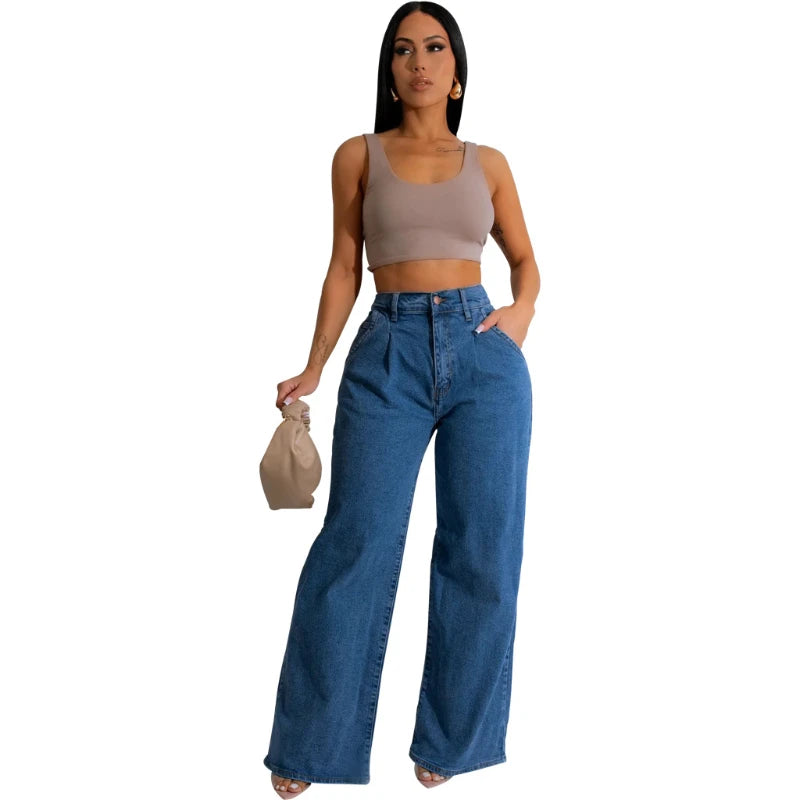 Casual Streetwear Button Pocket Pant
