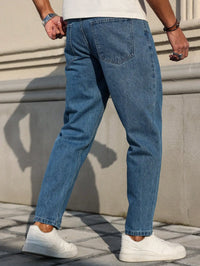 Loose Fit Classic Blue Denim Jeans