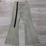 Solid Gray Ribbon Design Sweatpants